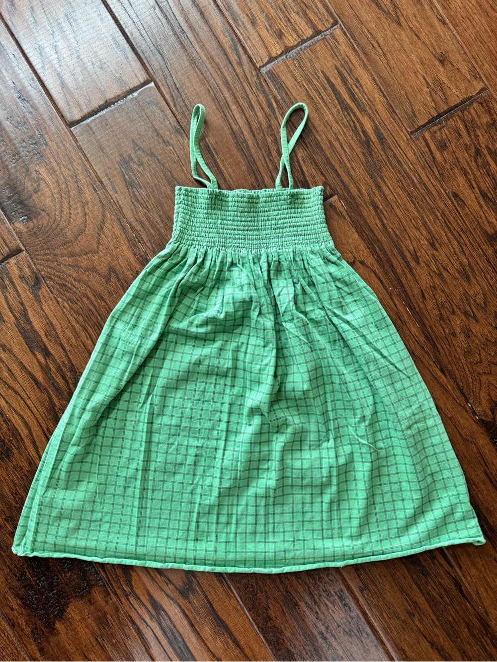OEUF Checkered Smock Dress 8Y